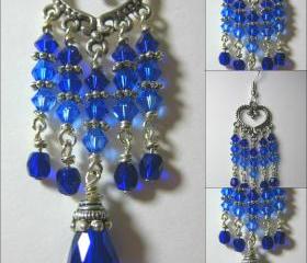Ocean Blues Ombre Swarovski Earrings